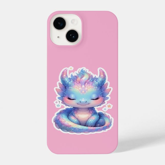 Cute Pastel Baby Dragon  iPhone Case (Back)