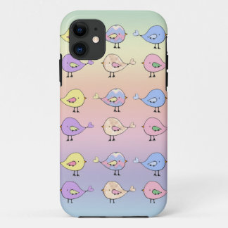 Cute Pastel Birds iPhone 11 Case