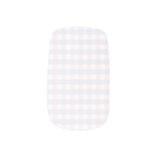 Cute pastel blue and pink Nail Minx Nail Art