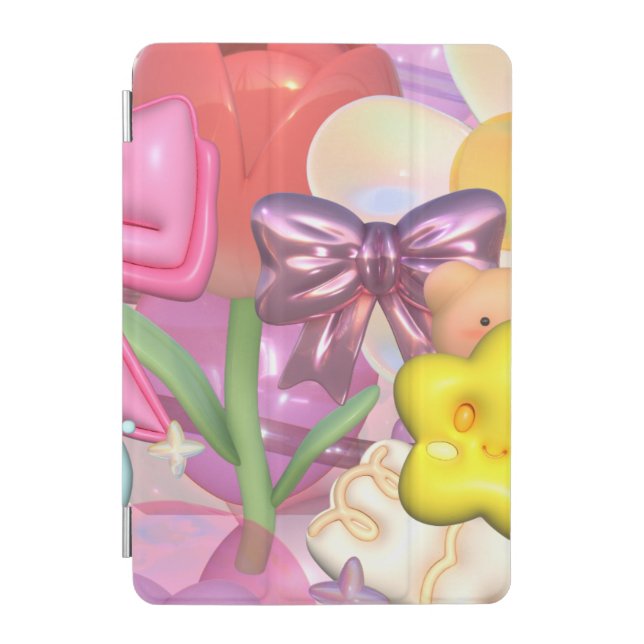 Cute Pastel Bubbly stickers iPad Mini Cover (Front)