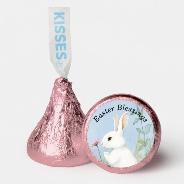 Cute Pastel Bunny Easter Candy Favors (Front)