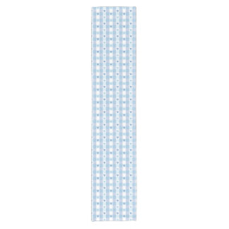 Cute Pastel Checkered Love Design Short Table Runner