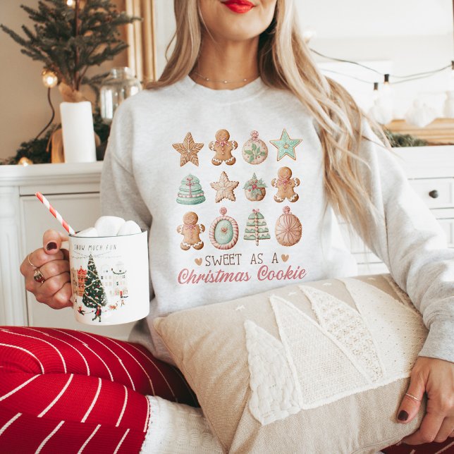 Cute Pastel Christmas Cookie Sweatshirt (Creator Uploaded)