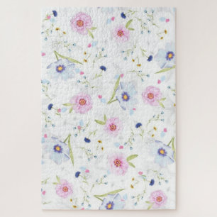 Cute Pastel Colors Floral Puzzles