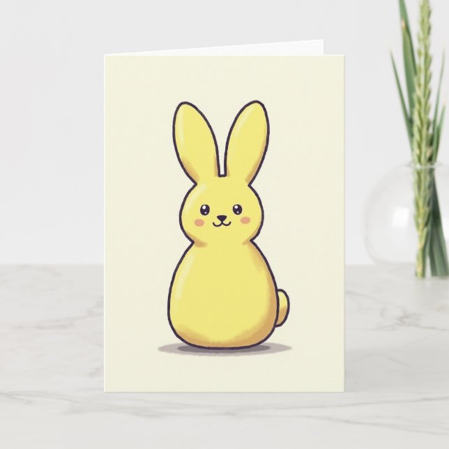 Cute Pastel Critter Art Card (Front)