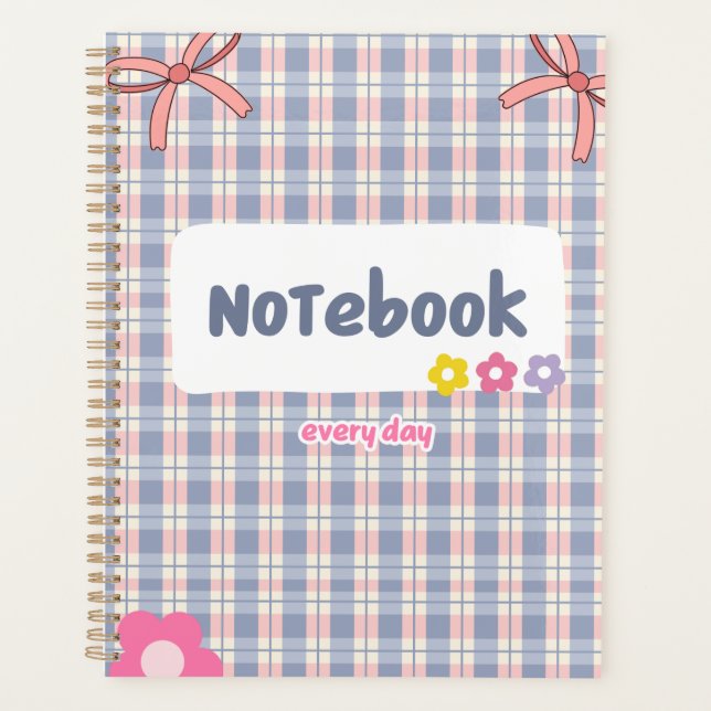 Cute Pastel Diary Notebook | Soft Aesthetic Journa (Front)
