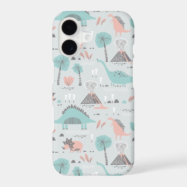 Cute Pastel Dinosaur Pattern Samsung Galaxy Case (Back)