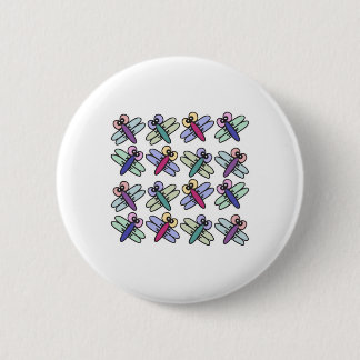 cute pastel dragonflies pinback button