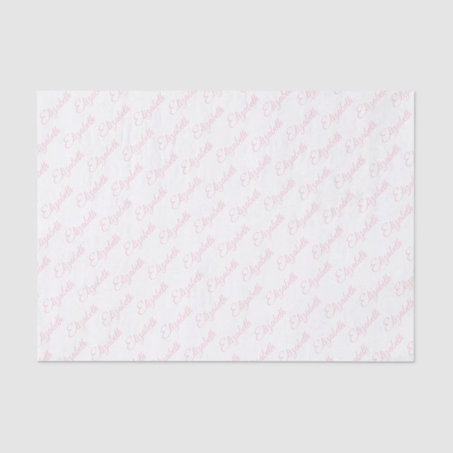 Cute pastel elephants tissue paper (Front)