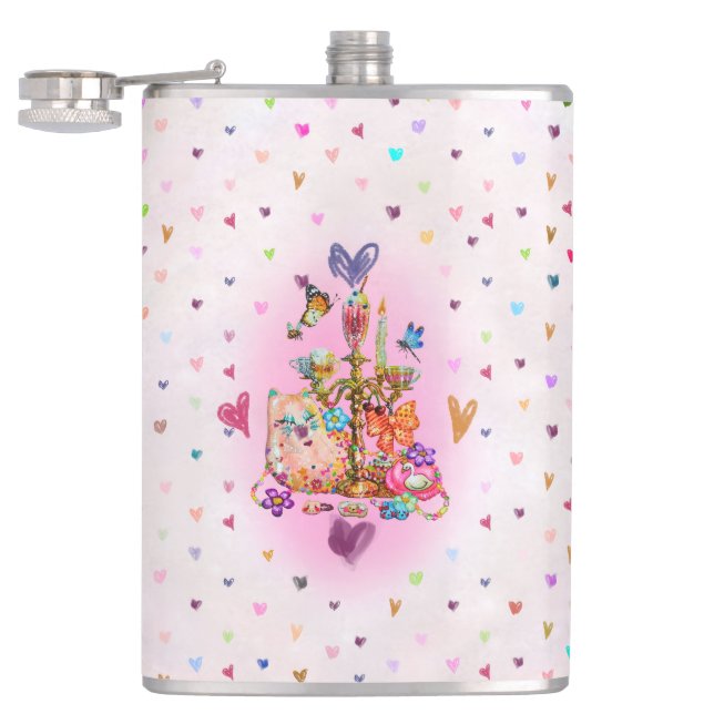 Cute Pastel Flask (Opened)