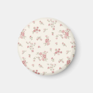 Cute Pastel Floral Magnet – Soft Pink Flower Desig