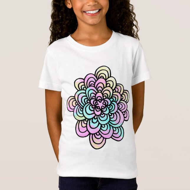 Cute Pastel Flower T-Shirt (Front)