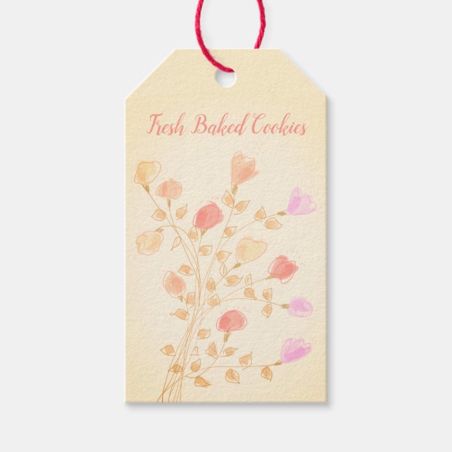 Cute Pastel Flowered Ingredient Label (Front)
