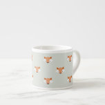 Cute Pastel Fox Faces Pattern Espresso Cup at Zazzle