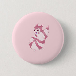 Cute Pastel Furret Design Button