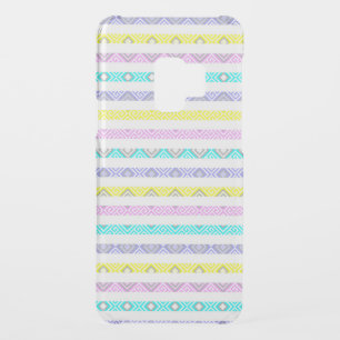 Cute pastel geometric stripes uncommon samsung galaxy s9 case