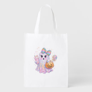 Cute Pastel Ghost Halloween Tote