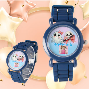 Cute Pastel Ghost Kids Watch Birthday Gift