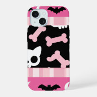 Cute Pastel Goth Halloween Cat & Bat