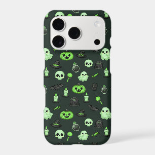Cute Pastel Goth Spooky Halloween Seamless Pattern iPhone 17 Pro Case