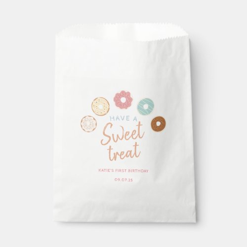 Cute Pastel Have a Sweet Treat Birthday Favor Bag