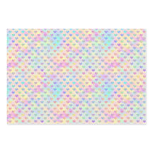 Cute, Pastel, Holographic Heart, Star and Square