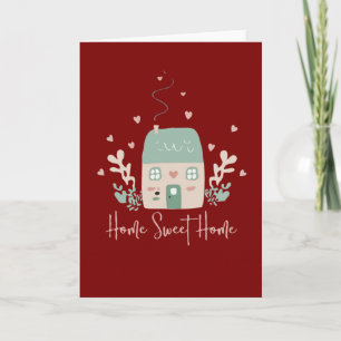 Cute Pastel "Home Sweet Home" Illustration – Cozy Card