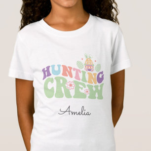 Cute Pastel Hunting Crew Easter Egg Hunt T-Shirt