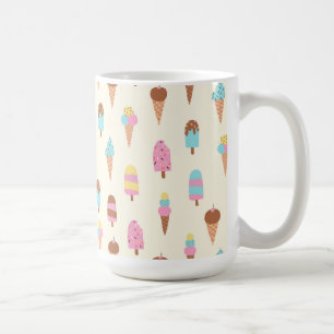 Cute Pastel Ice Cream Sweets Pattern Coffee Mug