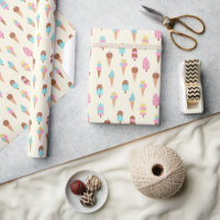 Cute Pastel Ice Cream Sweets Pattern