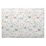 Cute Pastel Llama Pattern Cloth Placemat