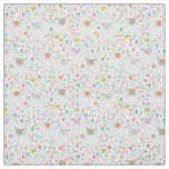 Cute Pastel Llama Pattern Fabric