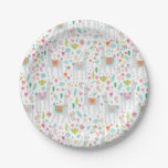 Cute Pastel Llama Pattern Paper Plates