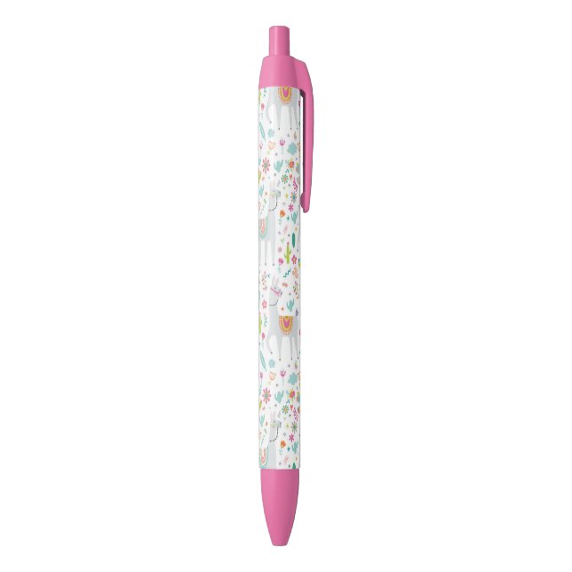 Cute Pastel Llama Pattern Pen (Bottom (Vertical))