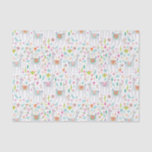 Cute Pastel Llama Pattern Tissue Paper