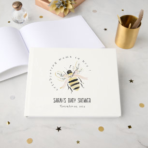 Cute Pastel Mum To Bee Neutral Baby Shower Guest Book