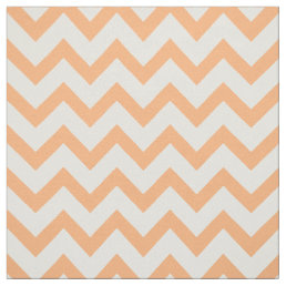 Cute pastel orange chevron pattern fabric