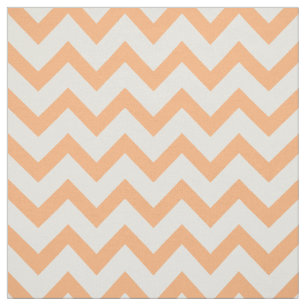 Cute pastel orange chevron pattern fabric