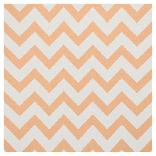 Cute pastel orange chevron pattern fabric