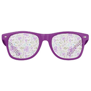 Cute pastel paisley patterns retro sunglasses