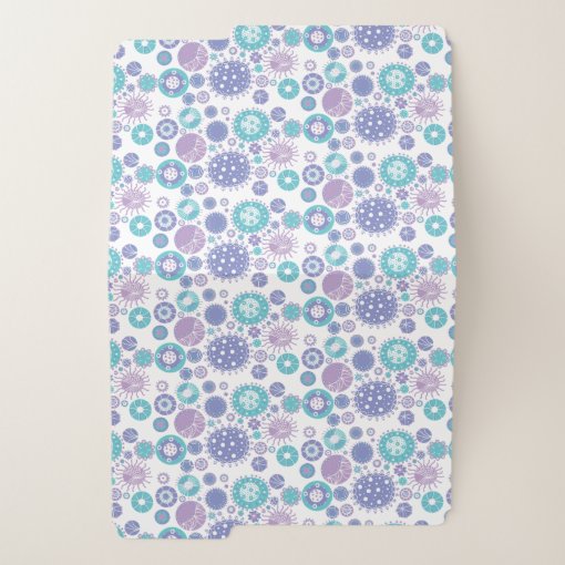 Cute Pastel Party Doodles Circles Pattern File Folder | Zazzle