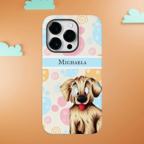 Cute Pastel Paw Prints Golden Retriever Dog  Case_Mate iPhone 14 Pro Case