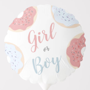 Cute Pastel Pink and Blue Donuts Girl or Boy Balloon
