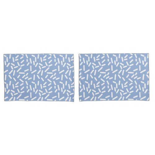 Cute Pastel Pink Blue Geometric Pattern Pillow Case