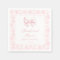 Cute pastel pink bow floral boho baby girl shower