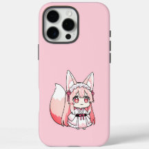Cute Pastel Pink Chibi FoxGirl