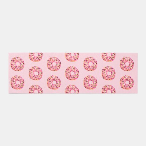 Cute Pastel Pink Donuts Runner