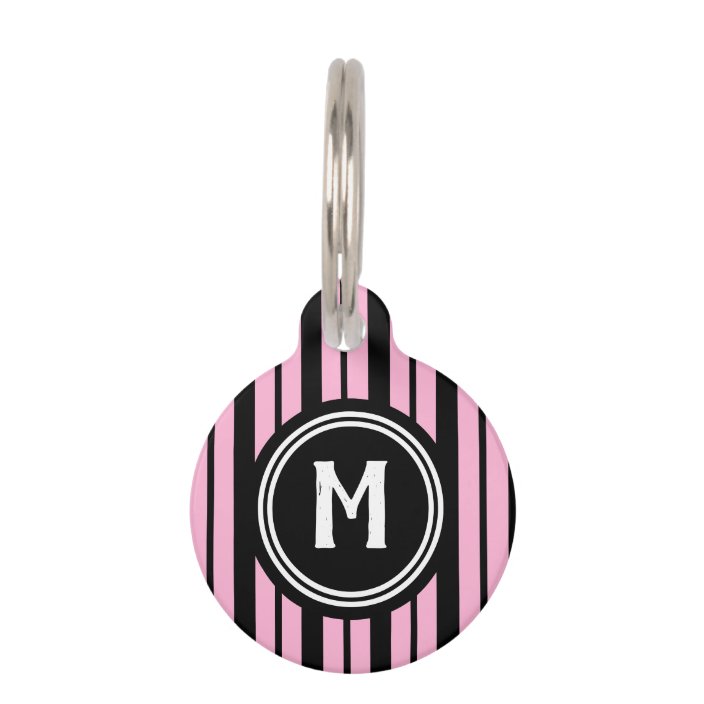 monogram dog tag