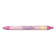 Cute Pastel Pink Name Clouds School Student