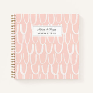 Cute Pastel Pink Personalized Notebook